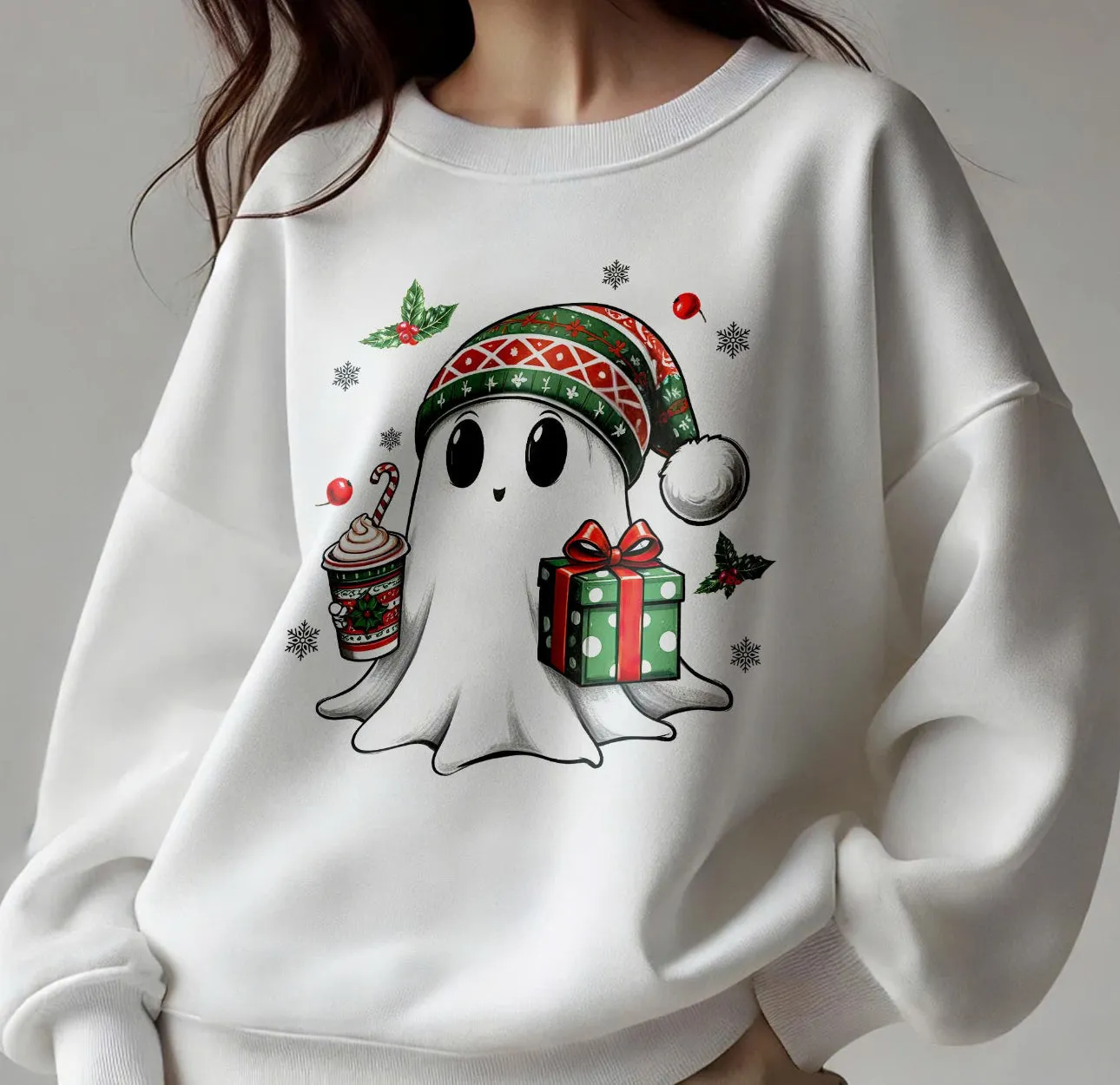 Cute Ghost with Gift