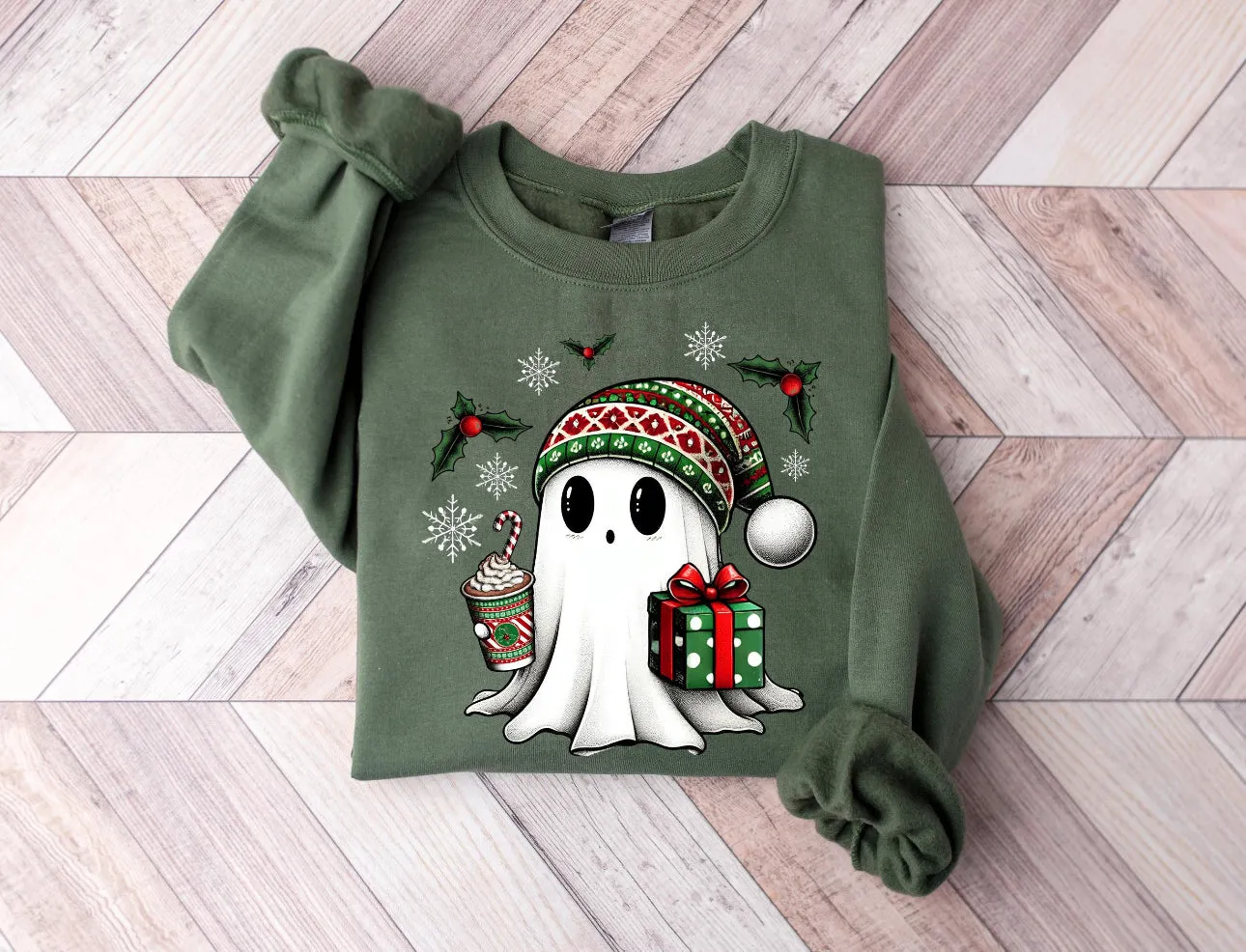 Cute Ghost with Gift