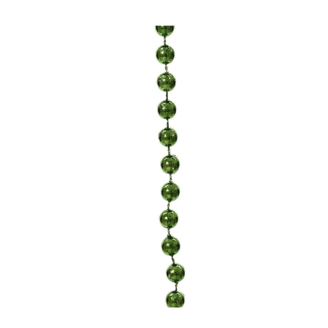 Decoris 10m Pine Green Shiny Bead Garland