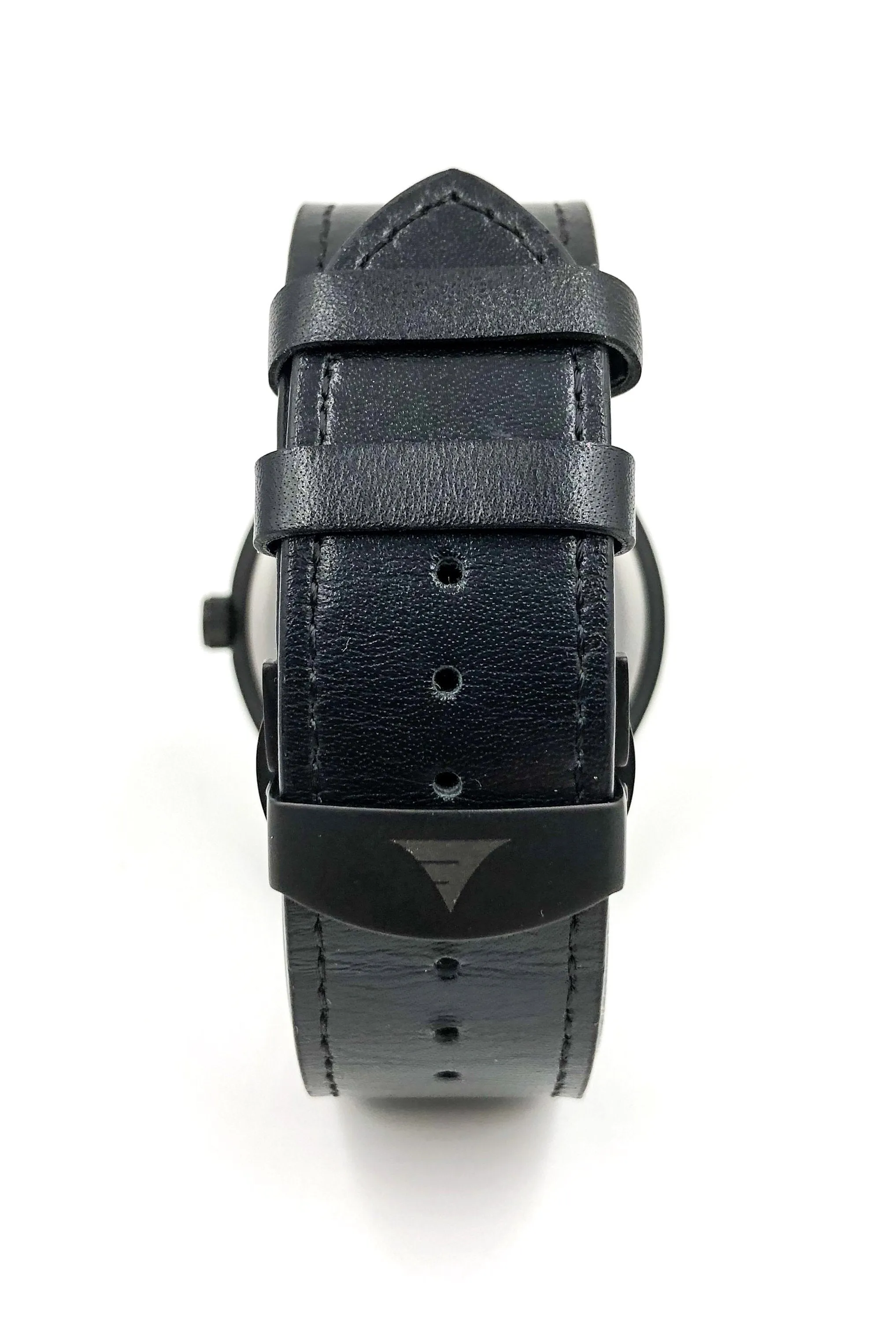 Everwood Inverness  Walnut Black Leather Watch