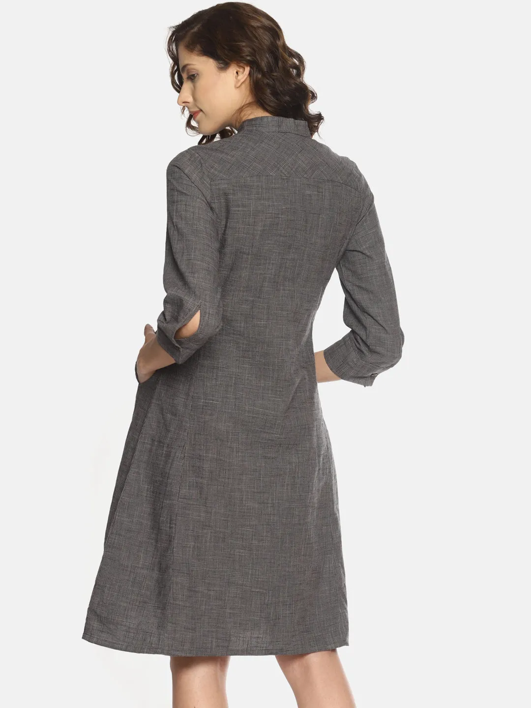 Fine Checks Dress