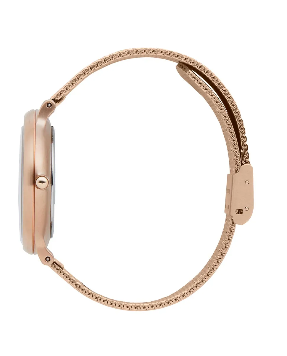 Flow Rose Gold Stainless Steel Strap Watch