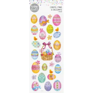 Glitter Eggs and Basket Stickers