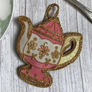 Handmade Regency Teapot Christmas Decoration