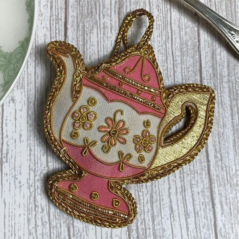 Handmade Regency Teapot Christmas Decoration
