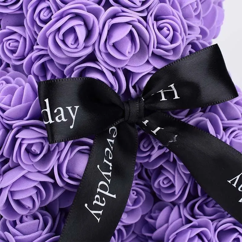 Lovely Rose Bear Bowknot Wedding Anniversary Gifts
