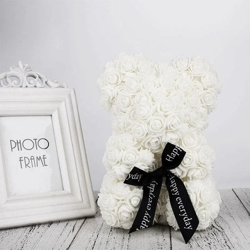 Lovely Rose Bear Bowknot Wedding Anniversary Gifts