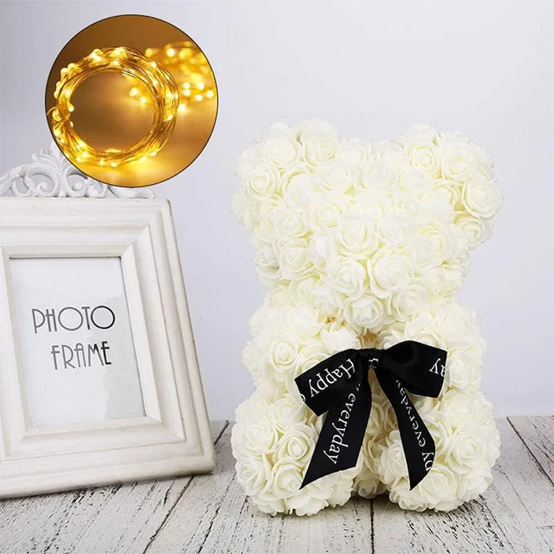Lovely Rose Bear Bowknot Wedding Anniversary Gifts