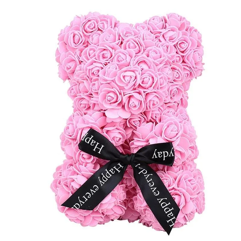 Lovely Rose Bear Bowknot Wedding Anniversary Gifts