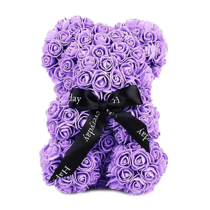 Lovely Rose Bear Bowknot Wedding Anniversary Gifts
