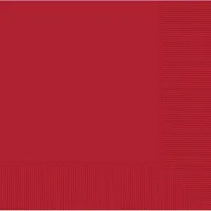 Lunch Napkins 40 Pack 2 PLY Red