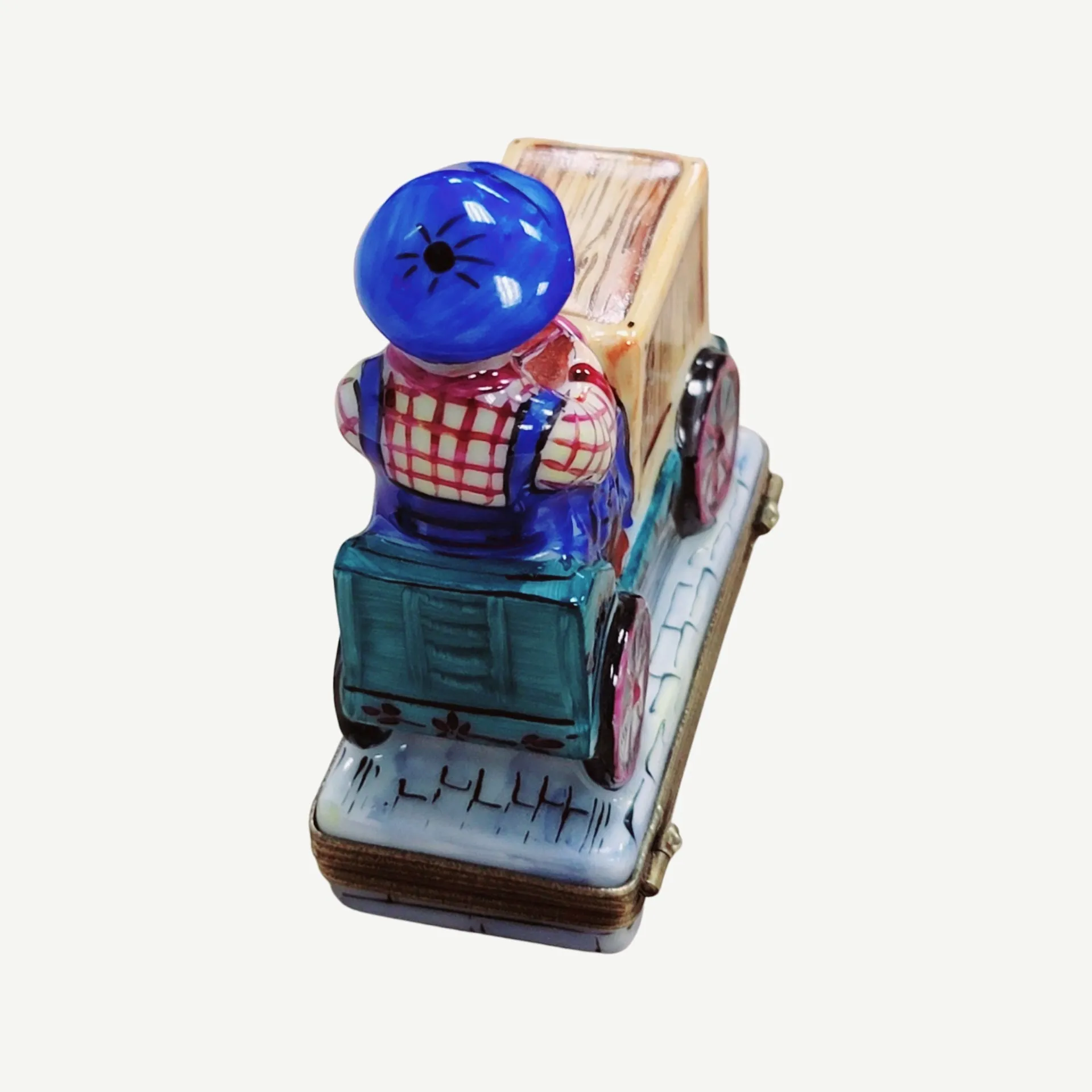Man Boy Vendor on Cart Bike
