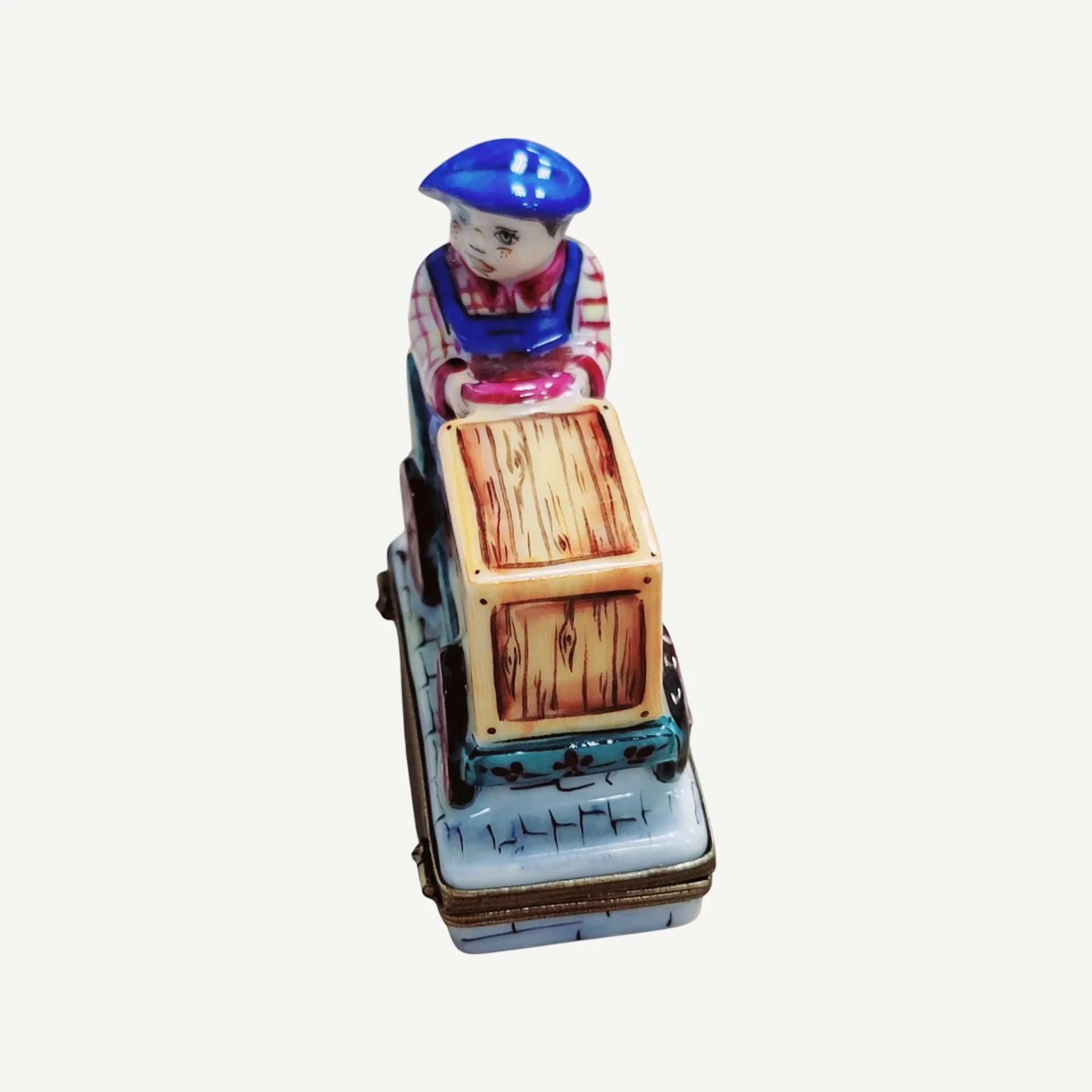Man Boy Vendor on Cart Bike