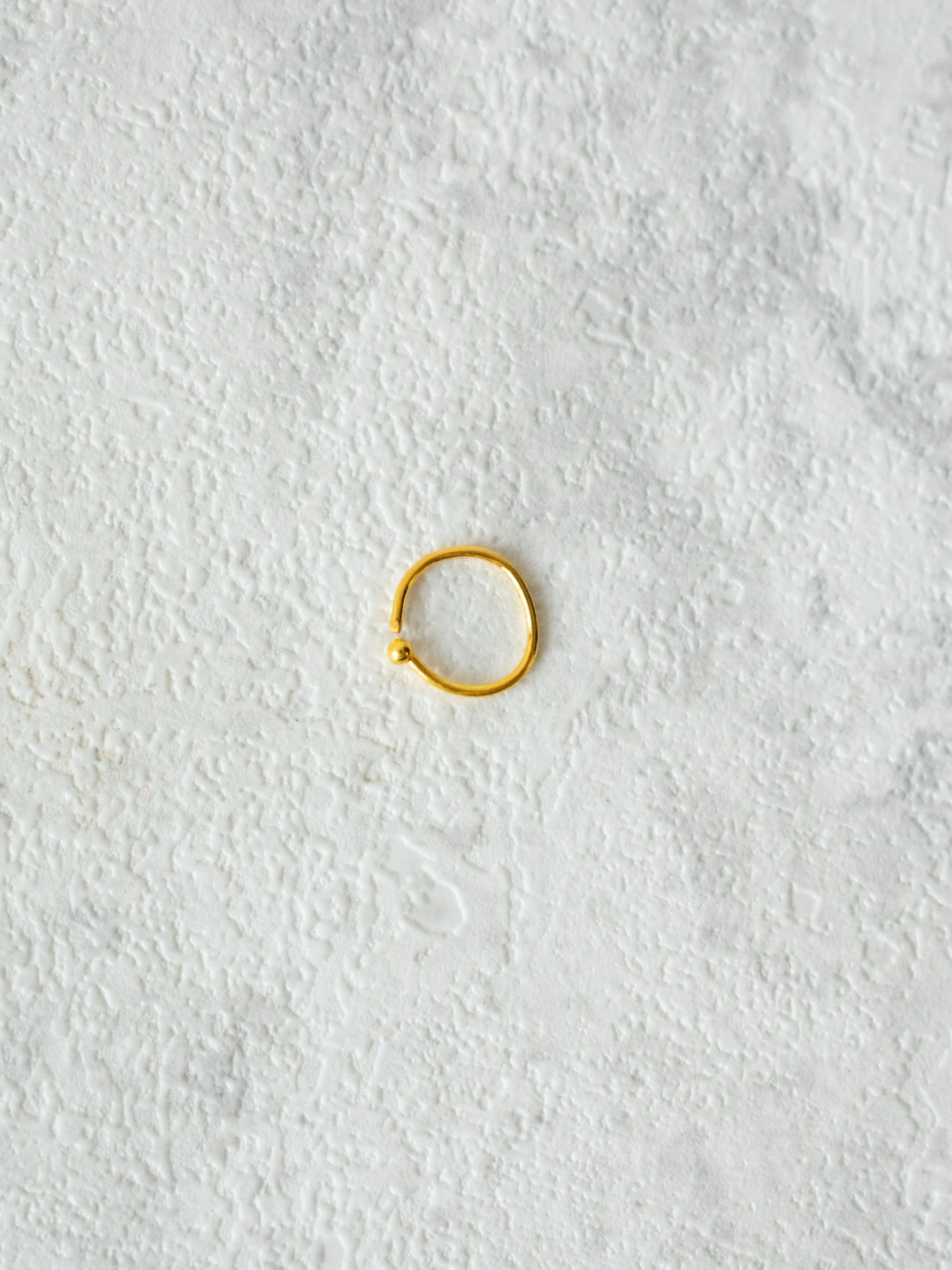 Micro Hoop in 24kt gold