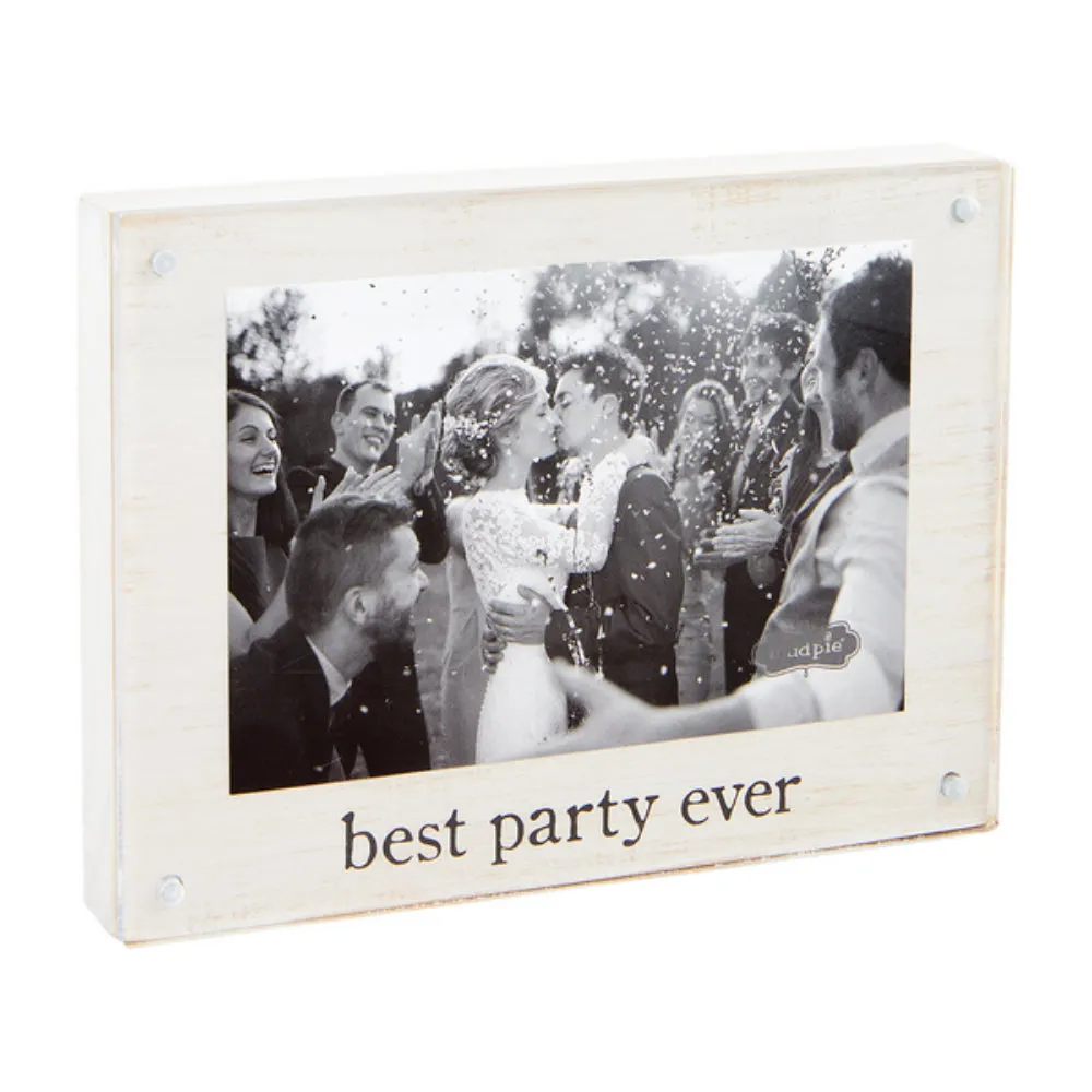 Mud Pie Best Party Ever Magnetic Block Frame