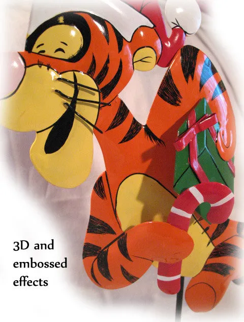 NEW CHRISTMAS Holiday DISNEY TIGGER TIN METAL Animal Cartoon Characters Collectible Collectibles Home Decorations