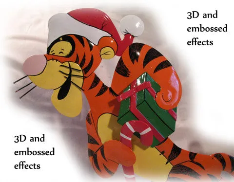 NEW CHRISTMAS Holiday DISNEY TIGGER TIN METAL Animal Cartoon Characters Collectible Collectibles Home Decorations