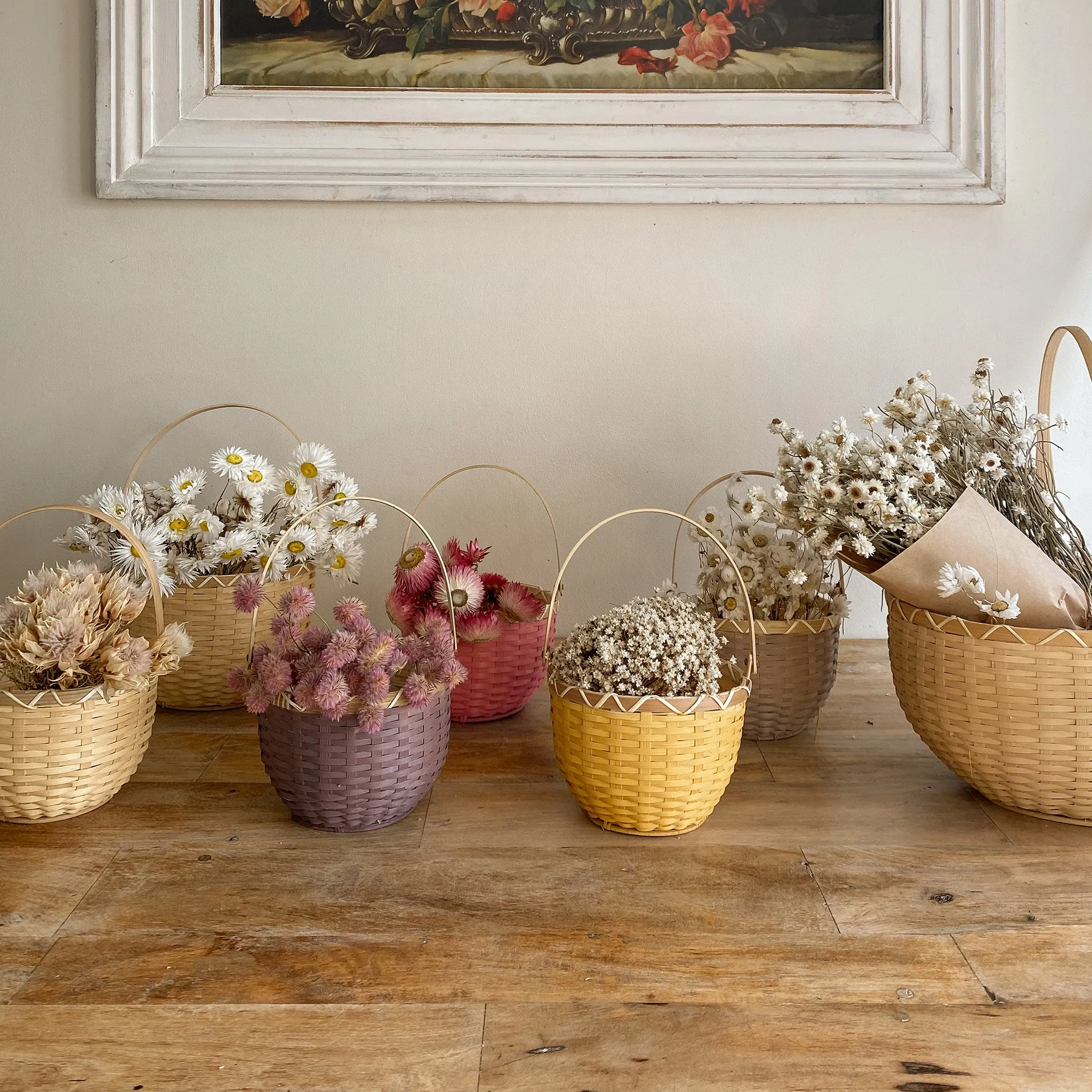 Olli Ella Blossom Basket Small - Berry