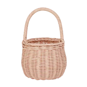 Olli Ella Rattan Berry Basket - Rose