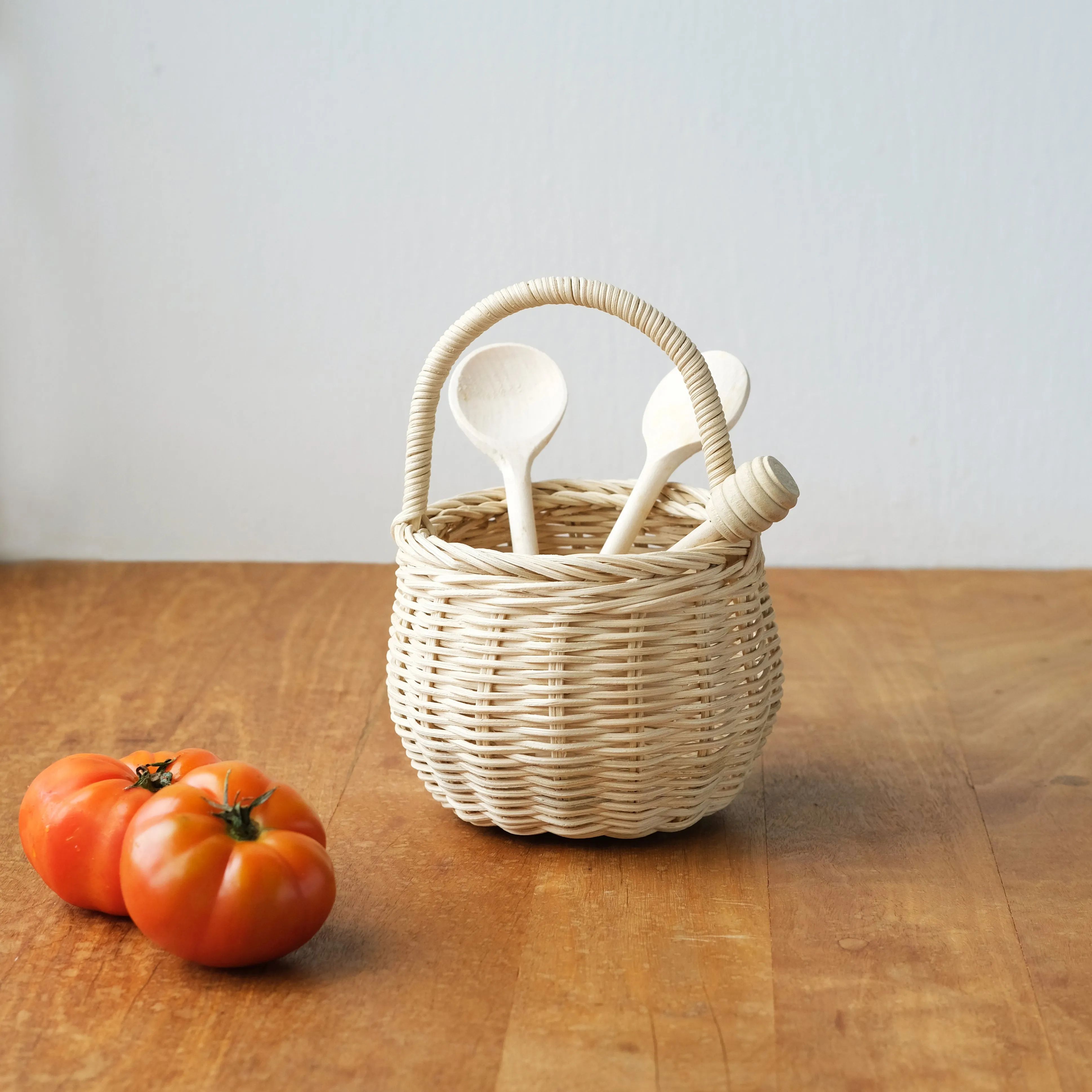 Olli Ella Rattan Big Berry Basket - Straw