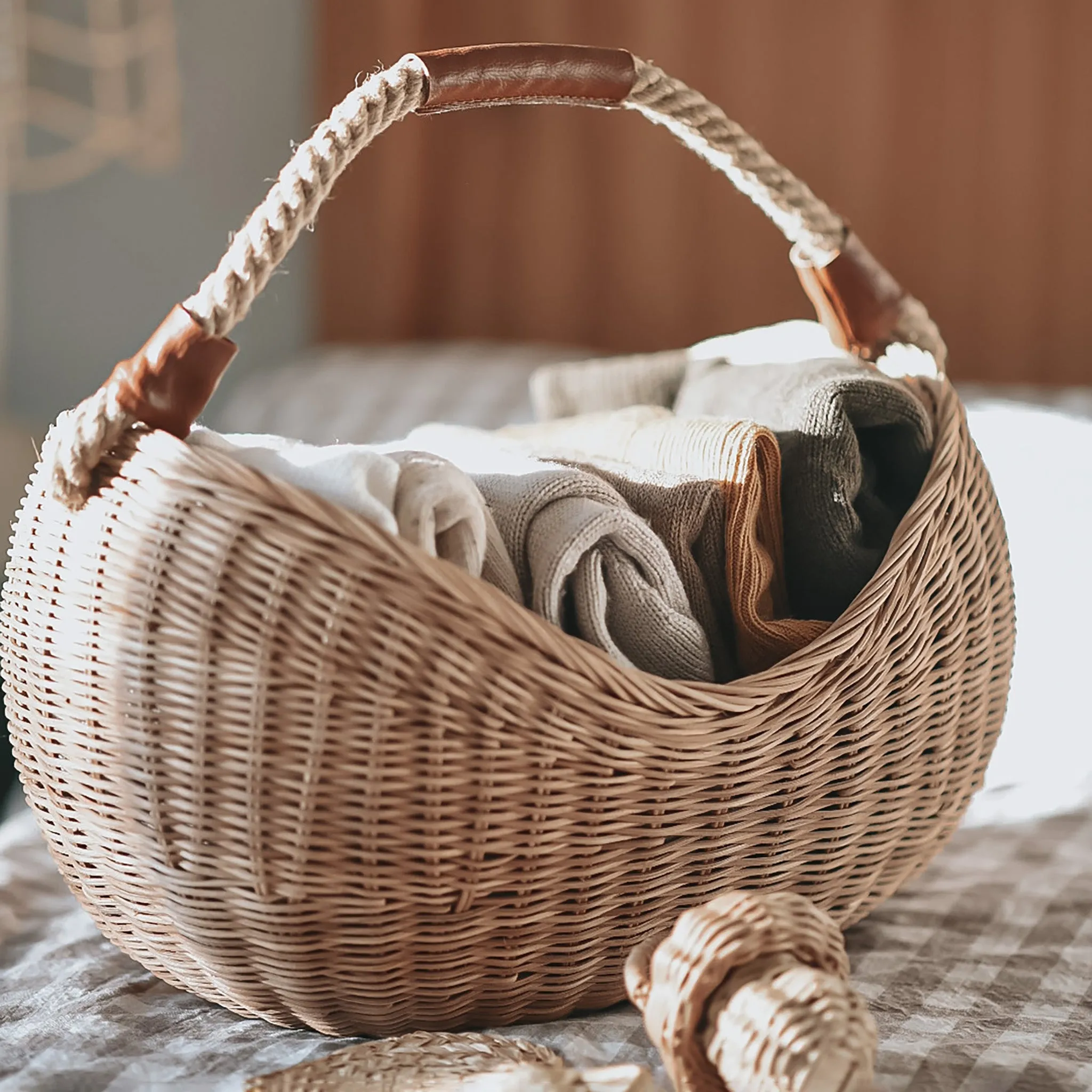 Olli Ella - Rattan Half Moon Basket
