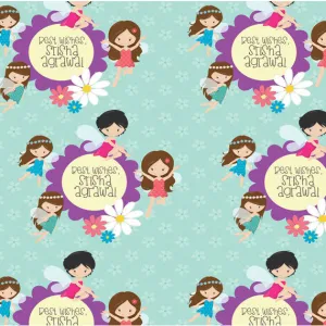 Personalised Wrapping Paper, Set of 50 <br/> Flying Fairy