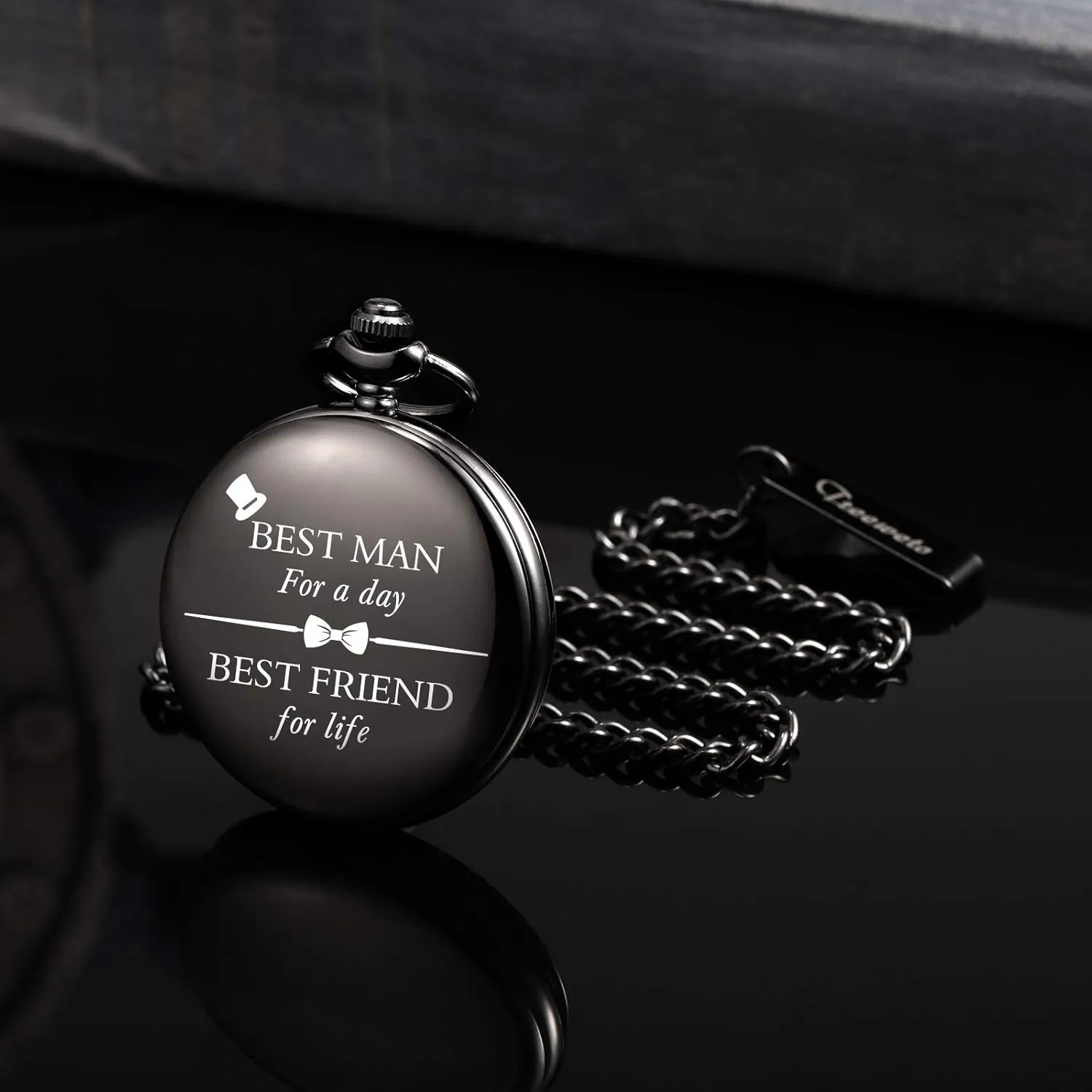 Personalized Pocket Watch for Groomsmen Best Man Custom Engraved Pocket Watches Proposal Gift for Man Wedding Gifts, Groomsman Gifts for Men