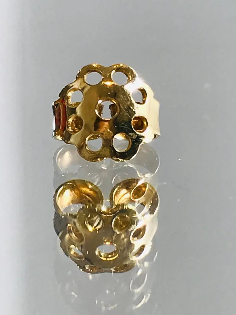Solitaire 18k Gold Diamond Earrings