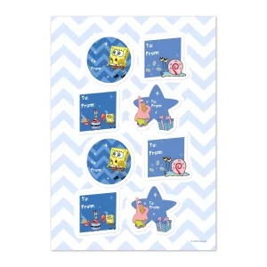 SpongeBob Hanukkah Label Sticker Sheet