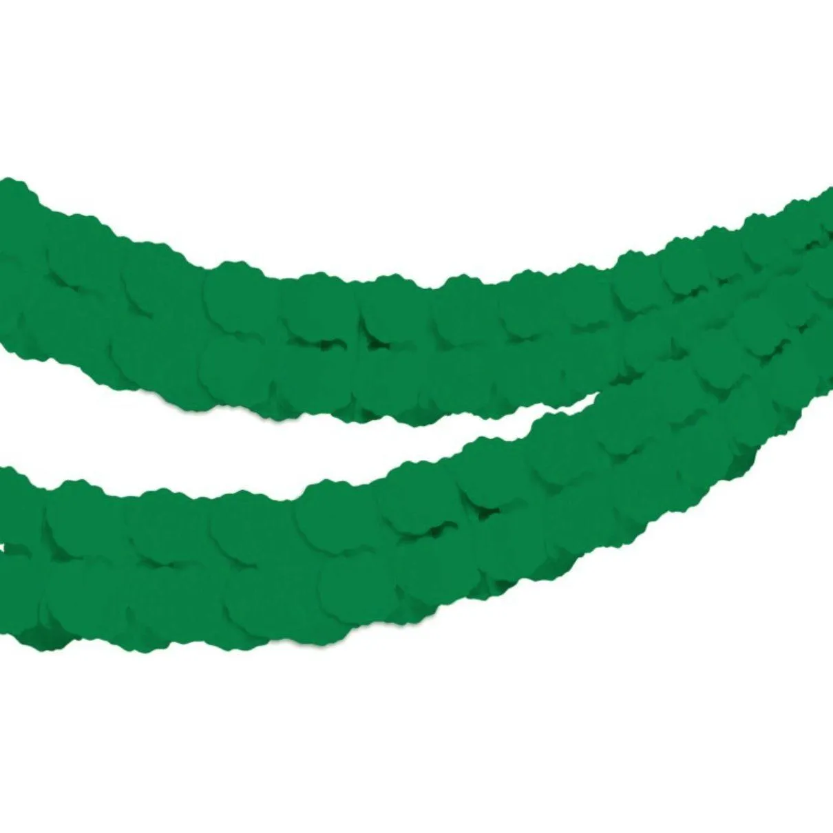 Tissue Paper Garland Green