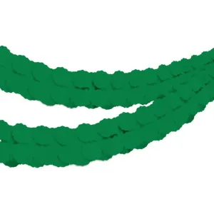 Tissue Paper Garland Green